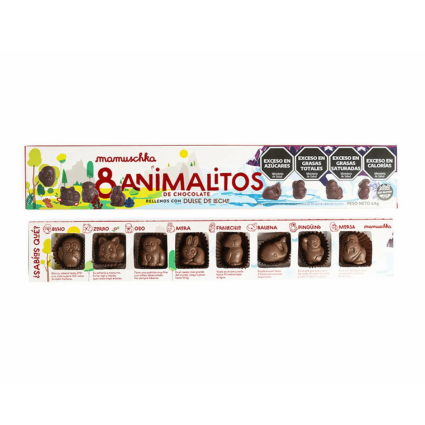 MAMUSCHKA ANIMALITOS DE CHOCOLATE 64GR