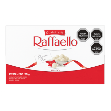 RAFFAELLO BOMBÓN CHOCOLATE RELLENO 90GR
