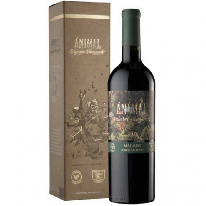 VINO ANIMAL MALBEC ORGANICO 750CC ESTUCHE