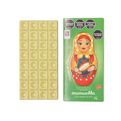 MAMUSCHKA TABLETA CHOCOLATE BLANCO Y MENTA 50GR  