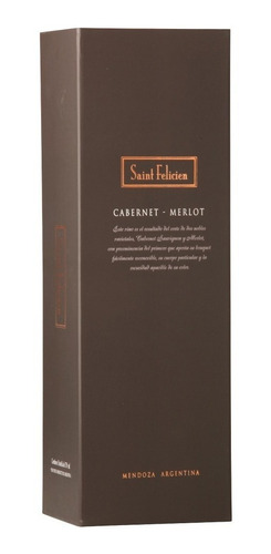SAINT FELICIEN CABERNET MERLOT ESTUCHE x1 750CC