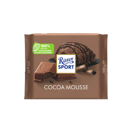 RITTER SPORT COCOA MOUSSE 100GR 