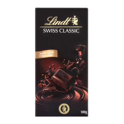 LINDT SWISS CLASIC DARK CHOCOLATE 100GR