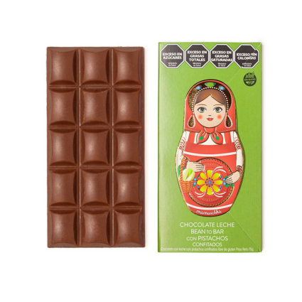MAMUSCHKA TABLETA CHOCOLATE CON PISTACHOS 50GR